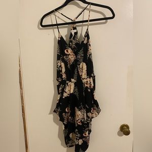 Black floral pattern BCBGeneration dress. Medium.